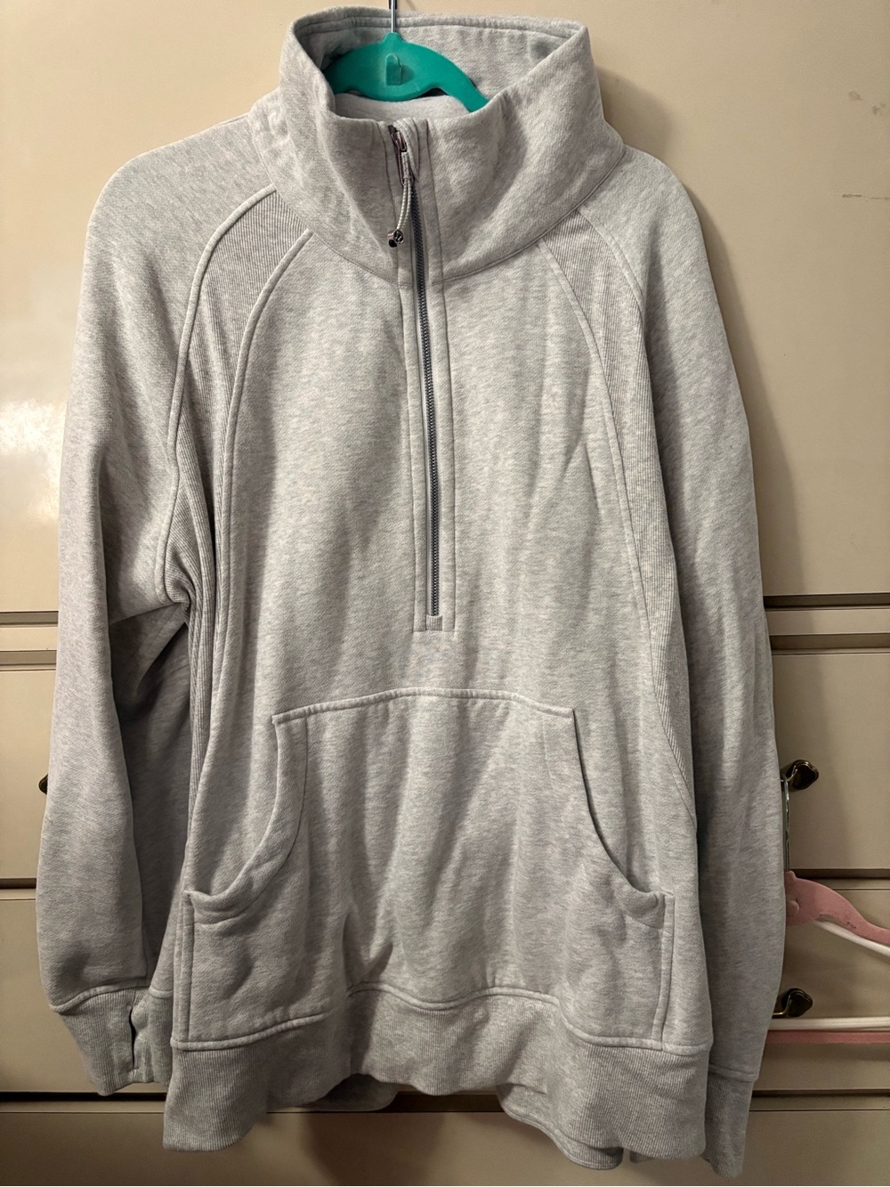 Scuba Oversized Funnel Neck Half-Zip *Long